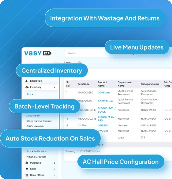 Real-time inventory management dashboard for ISCON Gathiya by Vasy
